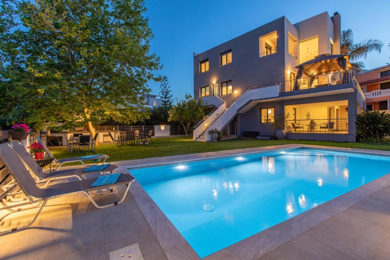 Crystal Waves Lux Villa-Homeleader Chania  Eksteriør billede
