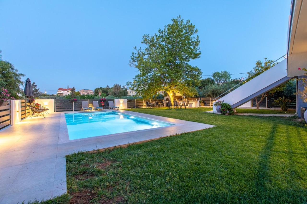 Crystal Waves Lux Villa-Homeleader Chania  Eksteriør billede