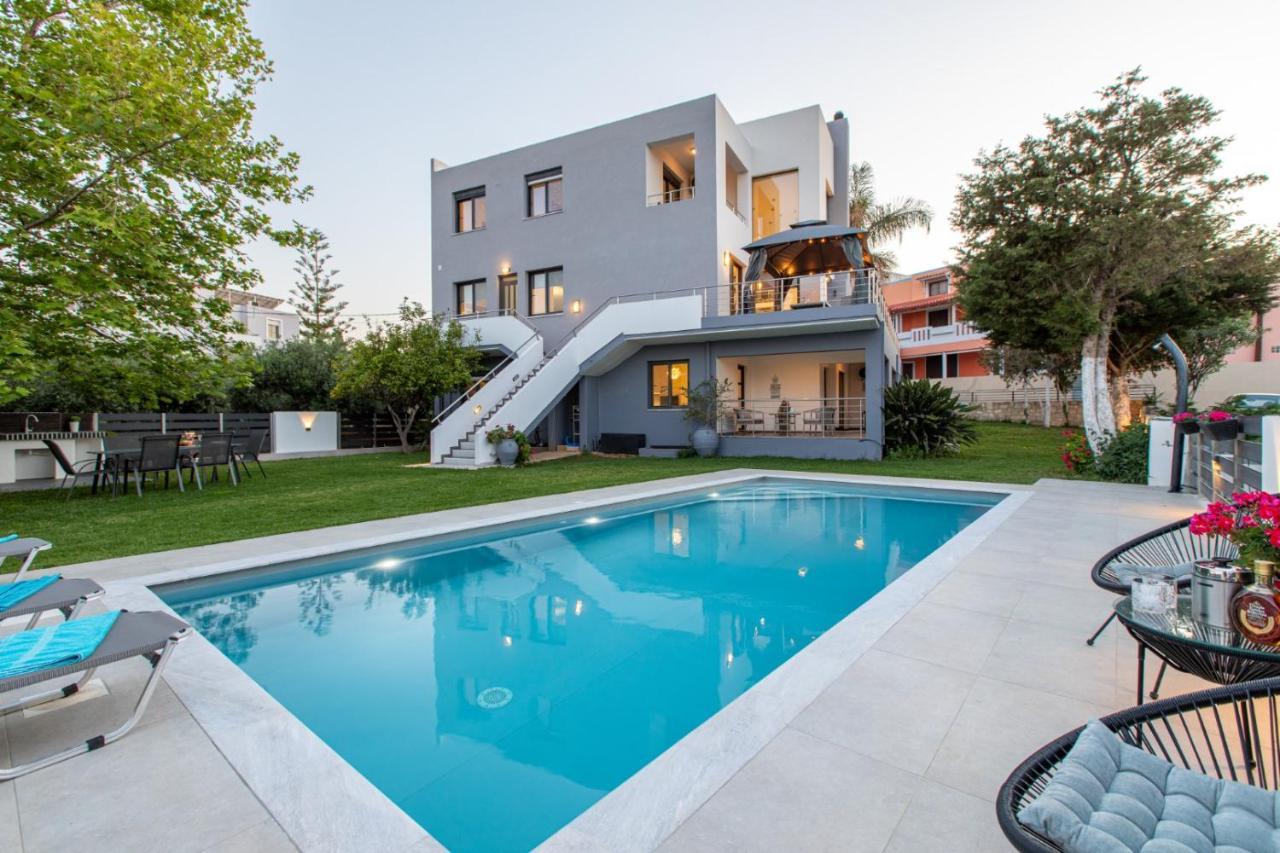 Crystal Waves Lux Villa-Homeleader Chania  Eksteriør billede