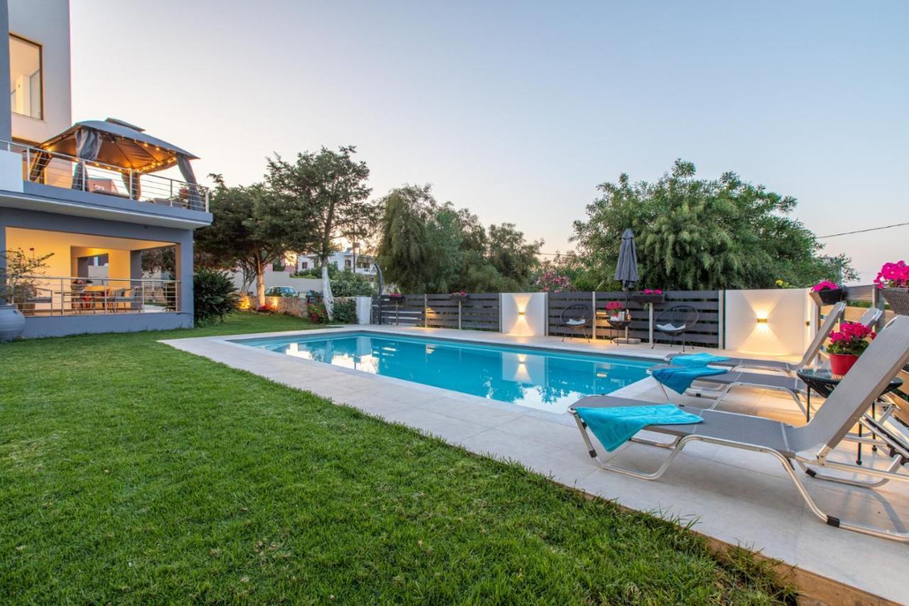 Crystal Waves Lux Villa-Homeleader Chania  Eksteriør billede